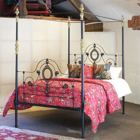Cast Iron Four Poster Bed, M4P44 at 1stDibs | wrought iron 4 poster bed ...