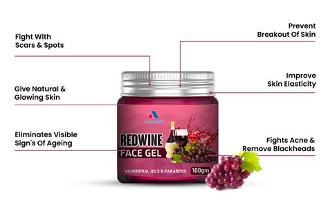 Anant Ezoid 100% Organic and Pure Red Wine Face Gel (For Softening and ...