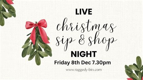 LIVE Sip & Shop Christmas Night, December 8 2023 | Online Event ...