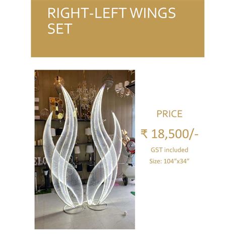 Right-Left Wings Set For All Kinds Of Decor Prospective — Bharat Wholesales