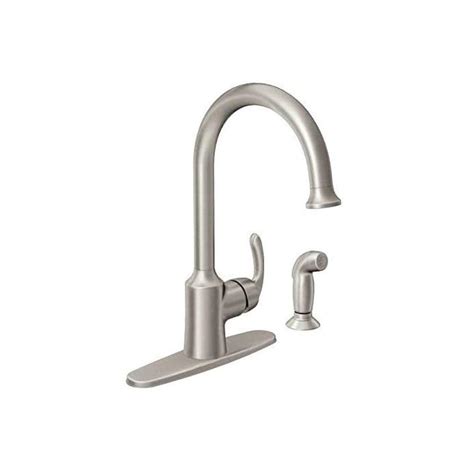Buy Moen 87301SRS High Arc Kitchen Faucet with Side Spray from the ...