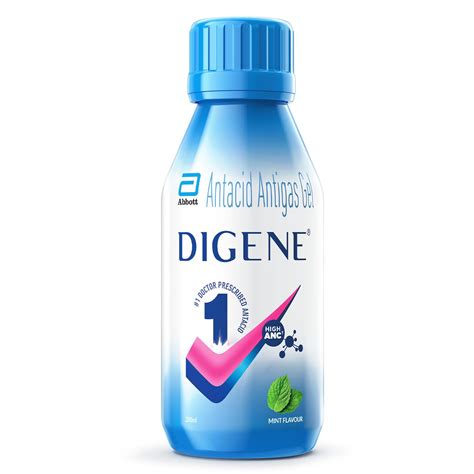 Digene Mint - Bottle of 450ml Antacid Antigas Syrup | Quick and Lasting Relief from Acidity, Gas ...