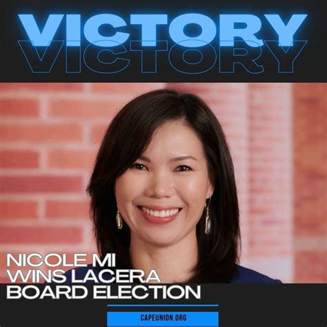 We Did It: Nicole Mi Wins LACERA Election | California Association of Professional Employees - employees of california club