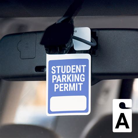 Student Parking Permit - Write-on - Car Permit Parking Tag