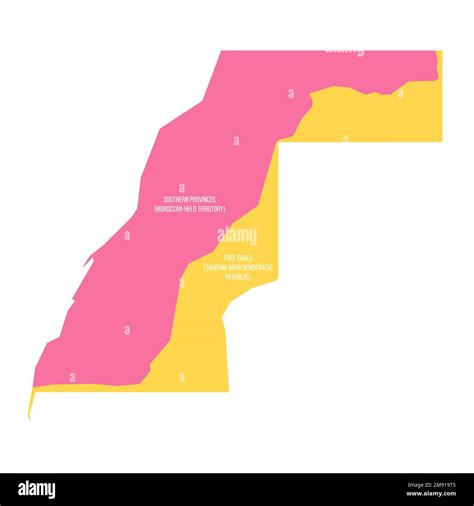 Western map of land divided between Morocco and Sahrawi Arab Democratic Republic by Moroccan ...