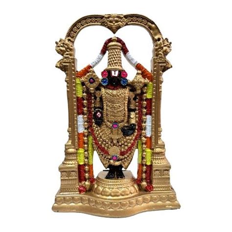 Multicolour Thirupathi Srinivasar Balaji Fibre Polyresin Figurine Deco ...