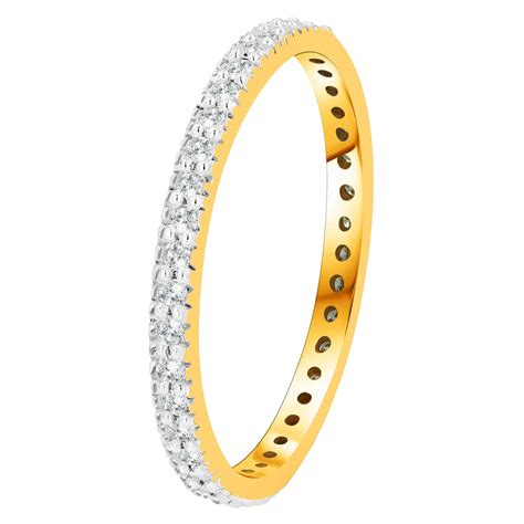 Customizable 14K Gold Full Eternity Diamond Ring Wedding Band ...