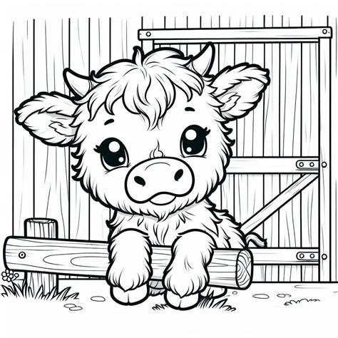 Cow Colouring In Pages