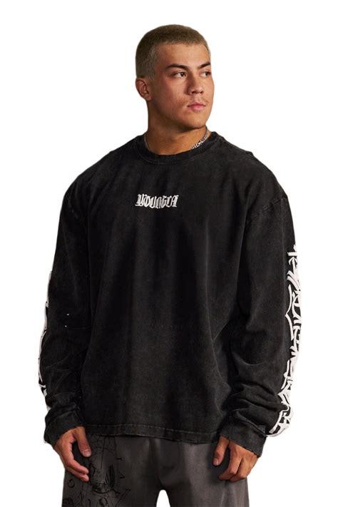 YOUNG LA 8021 - Aura Long Sleeves Black Wash - Unmatched Kicks