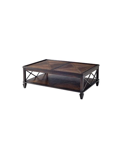 Luxurious Mocha Rectangular Cocktail Table