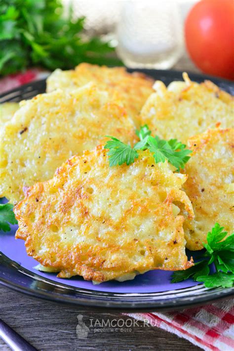 Драники с помидорами и сыром — рецепт с фото пошагово