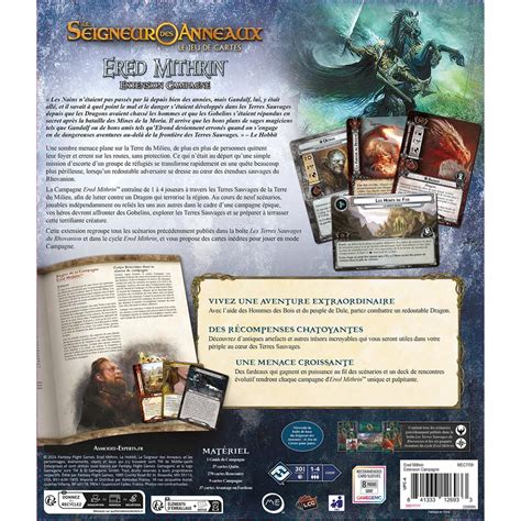 Acheter Le Seigneur des Anneaux JCE - Ered Mithrin - Extension Campagne ...