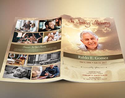 Image result for Male Funeral Program