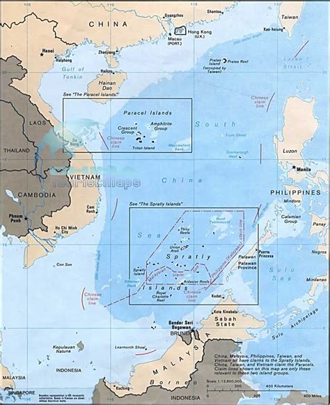 South China Sea Map, Detailed & Printable Map of South China Sea