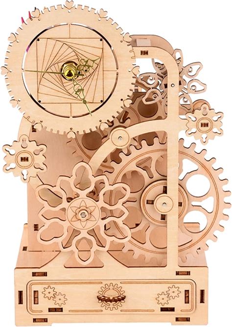 YII WMOC 3D Wooden Puzzles DIY Music Box Clock India | Ubuy