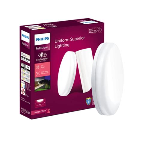 Buy PHILIPS Rimless Full Glow 15-watt Round LED Surface Downlighter ...