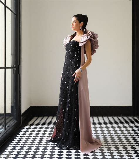 Structued Cape Embellished Gown – Supria Munjal