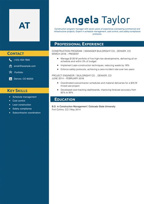 Image result for Program Manager Resume Examples