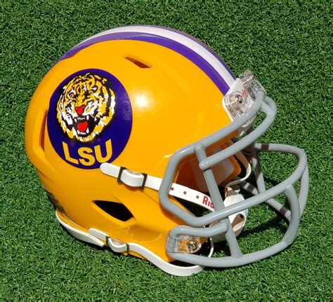Lsu Tigers Helmet Logo LSU Tigers Custom Mini White (away) Football
