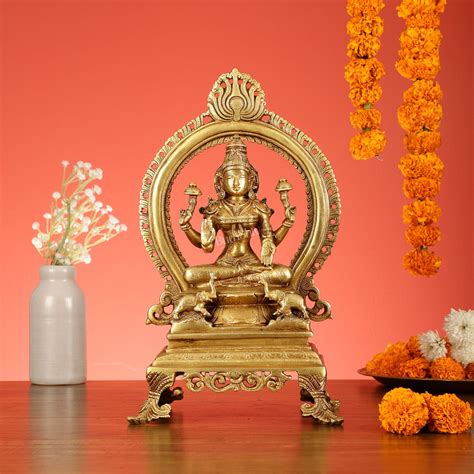 Buy Divine Brass Lakshmi Idol 15 inch - Budhshiv.com