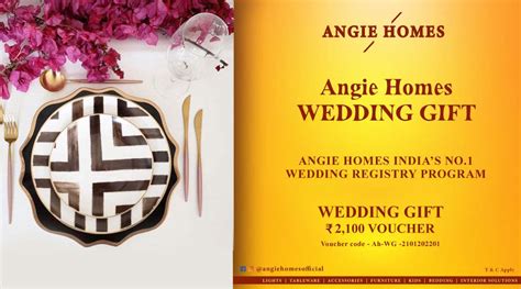 Angie Homes for Indian Wedding Set of Black & White Plate Gift Voucher ...