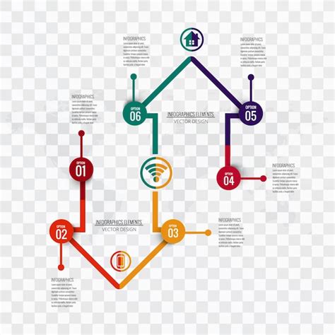 Infographic arrows with options | Free Vector