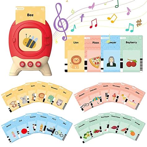 Buy PATPAT® Talking Flash Cards Learning Toys, English Words Learning ...