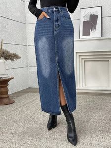 Denim Skirts - Buy Denim Skirts Online at Best Prices In India ...