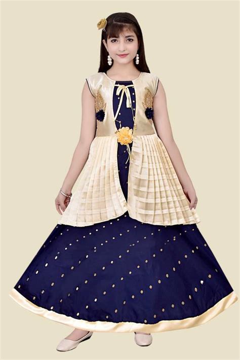 NN GIRLS WEAR Indi Girls Maxi/Full Length Party Dress Price in India ...