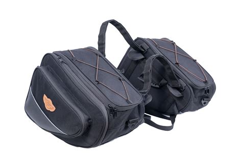 Stallion Sports Expandable Waterproof Saddlebags For Up-Swept Exhaust ...