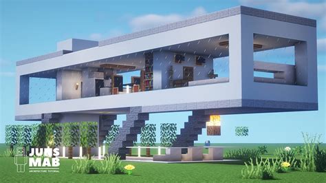 Large Modern House Minecraft Tutorial 的图像结果