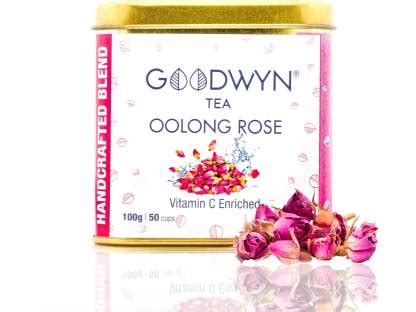 Goodwyn Oolong Rose Tea Loose Long Leaf Assam Tin Can Caffeine-Free ...