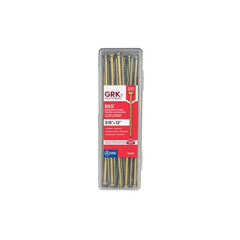GRK 3/8-in x 12-in Polymer RSS Exterior Wood Screws (50-Per Box) 12299 ...