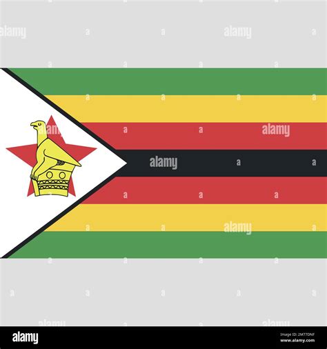 Flag zimbabwe national zimbabwean Stock Vector Images - Alamy