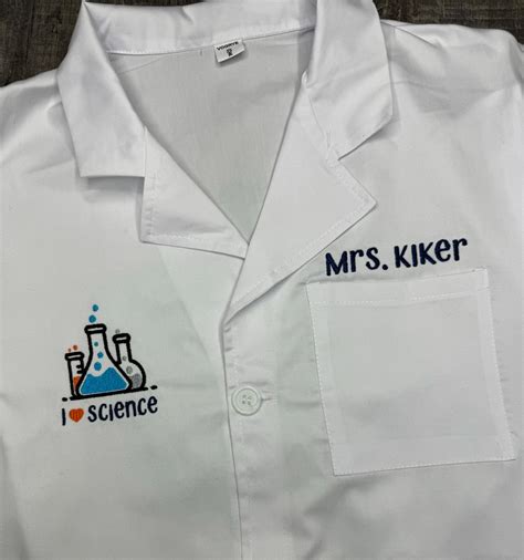 Adult Custom Lab Coat, Embroidered Personalized Adult Lab Coat, Adult Doctor Coat, Embroidered ...