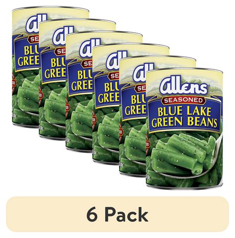 (6 pack) Allen's Blue Lake Seasoned Green Beans, 38 oz., Can - Walmart.com