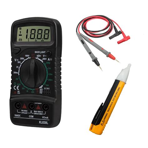 CRAFTS HAVELI Combo of Digital Tester Multimeter 830, Wire & Voltage ...