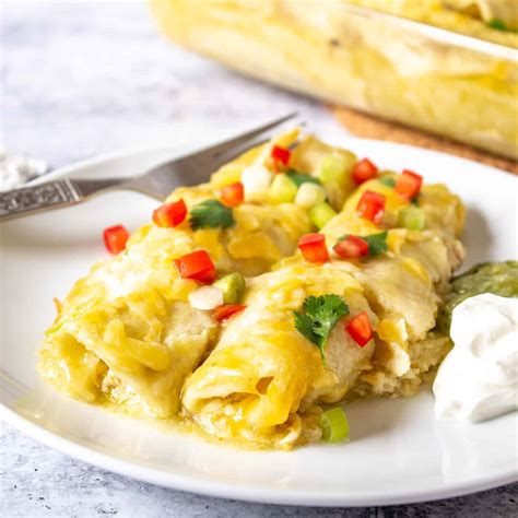 Green Chili Enchiladas - Beyond The Chicken Coop