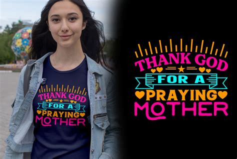 Thank God for a Mother Graphic by Sourov_Designs · Creative Fabrica
