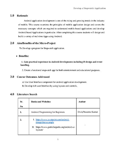 MAD Final - 1 Rationale Android application development is one of the ...