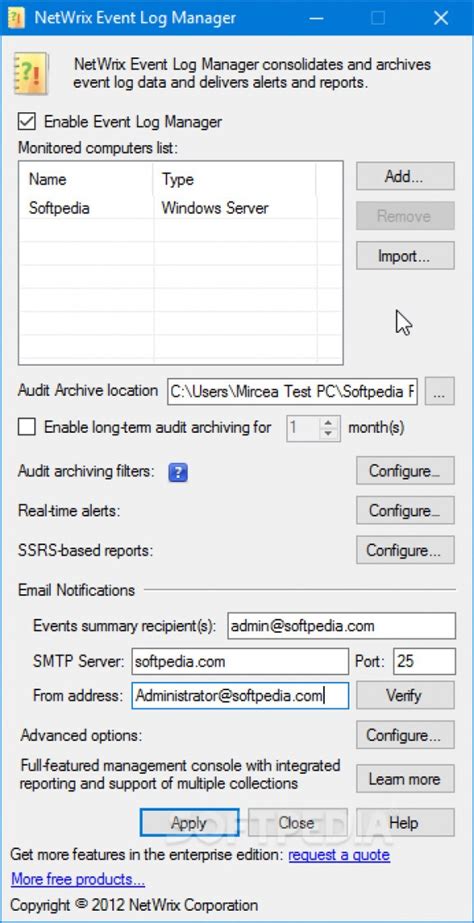 Netwrix EventLog Manager 的图像结果