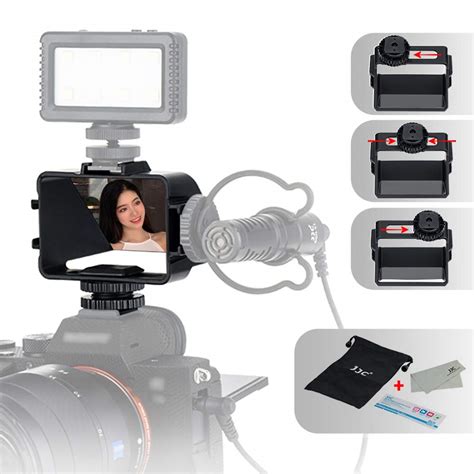 Buy Camera Selfie Flip Screen with 3 Cold Shoe Mounts for Mic Light ...