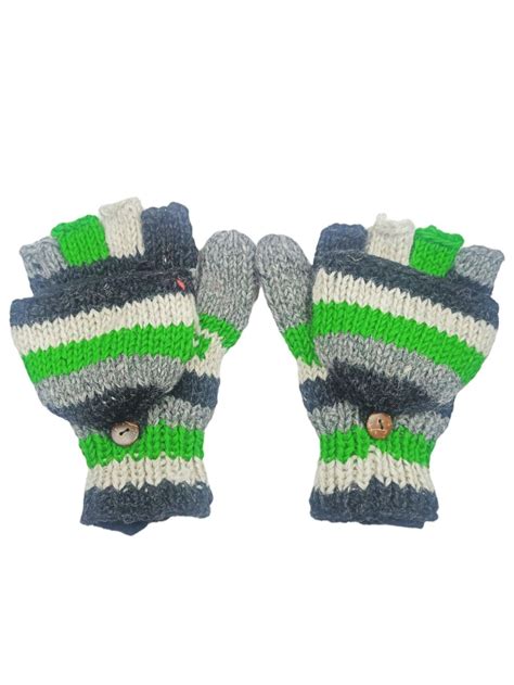 Woollen Fingerless Gloves | Mittens | Hand Kitted Gloves