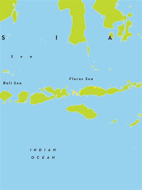 Komodo Island Map