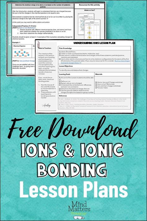 Image result for Ionic Bonding Form One Lesson