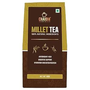 Chaiom - Energizing Millet Tea Blend with Green Tea100g | Roasted Bajra ...