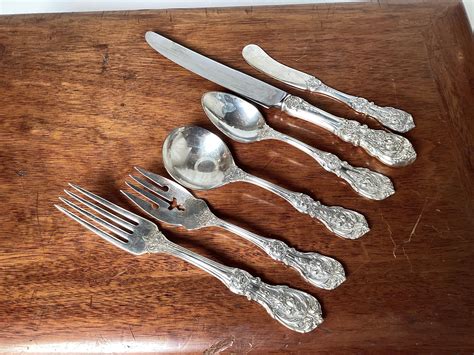 Sterling Silver Flatware Set, Francis 1st Total 95 Pcs For Sale at ...