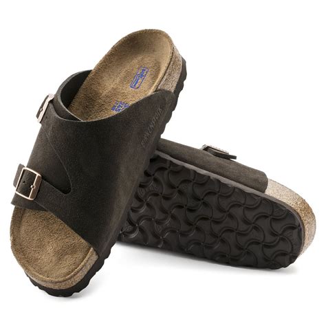 BIRKENSTOCK Zurich Suede Leather Sandal - Beige, Brown