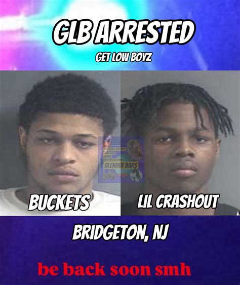 Blender Bars | EXCLUSIVE: Mugshots of GLB members Buckets and Lil Crash ...