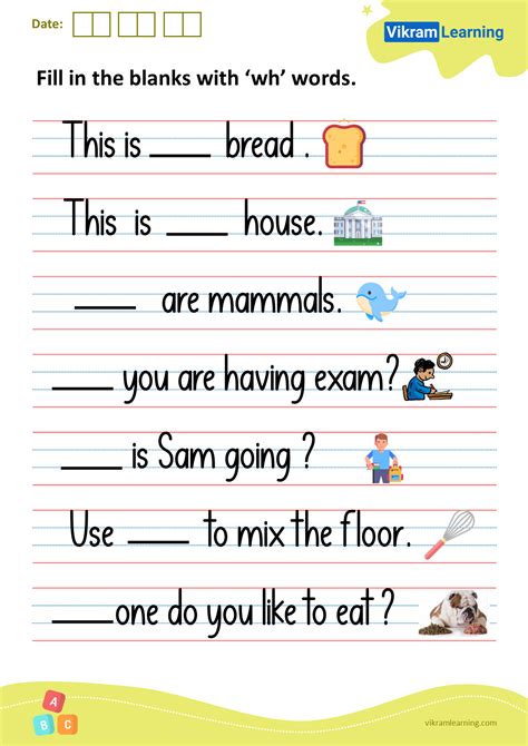Wh Word Worksheets